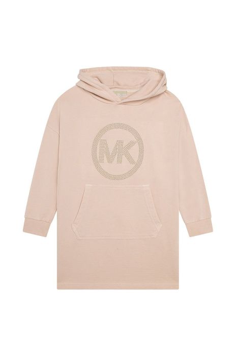Дитяча бавовняна сукня Michael Kors колір бежевий mini пряма (2568673)