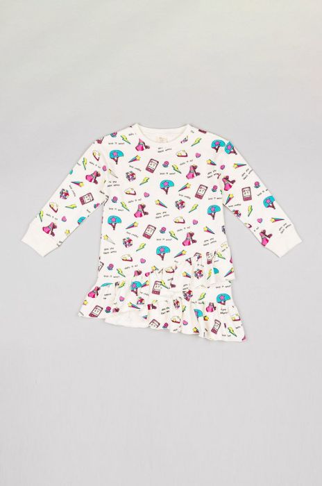 Дитяча сукня zippy mini розкльошена колір барвистий