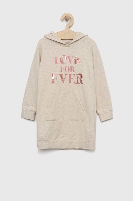 Дитяча сукня Birba&Trybeyond колір бежевий midi пряма (2793752)