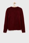 Дитячий светр з домішкою вовни Birba&Trybeyond колір бордовий
