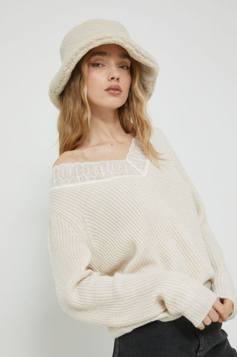 Светр Vila жіночий колір бежевий