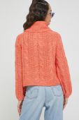 Светр з домішкою вовни Only жіночий колір помаранчевий гольф