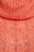 Светр з домішкою вовни Only жіночий колір помаранчевий гольф