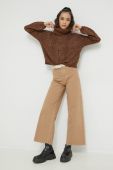 Светр з домішкою вовни Only жіночий колір коричневий гольф