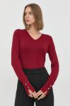 Светр Guess жіночий колір бордовий легкий (2440364)