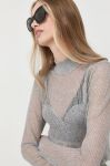 Светр Guess жіночий колір срібний легкий