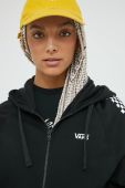 Бавовняна кофта Vans жіноча колір чорний однотонна (2661824)