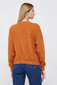 Бавовняна кофта United Colors of Benetton жіноча колір помаранчевий однотонна (2661858)