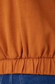 Бавовняна кофта United Colors of Benetton жіноча колір помаранчевий однотонна (2661858)