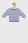 Дитячий кардиган United Colors of Benetton легкий колір блакитний