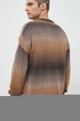 Светр з домішкою вовни Liu Jo чоловічий колір коричневий