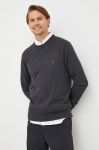 Светр з домішкою кашеміру Tommy Hilfiger чоловічий колір сірий легкий