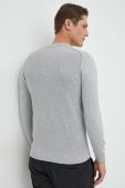 Светр з домішкою кашеміру BOSS Boss Casual чоловічий колір сірий легкий