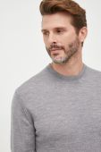 Вовняний светр United Colors of Benetton чоловічий колір сірий легкий (2677257)