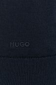 Вовняний кардиган HUGO чоловічий колір синій