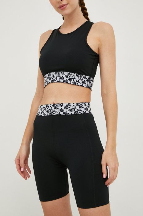 Шорти The Kooples жіночі колір чорний однотонні висока посадка (2520572)