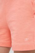 Бавовняні шорти Tommy Hilfiger жіночі колір помаранчевий однотонні висока посадка