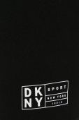 Шорти Dkny жіночі колір чорний з принтом висока посадка (2576384)
