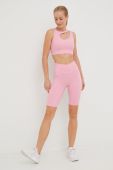 Шорти Guess жіночі колір рожевий однотонні середня посадка