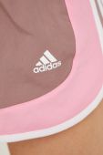 Шорти для бігу adidas Performance Marathon 20 жіночі колір фіолетовий візерунок середня посадка