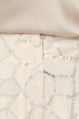 Шорти Twinset жіночі колір бежевий з аплікацією висока посадка