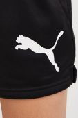 Шорти для тренувань Puma Fit Tech жіночі колір чорний з принтом висока посадка