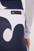 Шорти adidas Performance Marimekko жіночі колір синій візерунок висока посадка