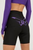 Шорти Puma X Dua Lipa жіночі колір чорний однотонні середня посадка