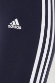 Шорти adidas жіночі колір синій з аплікацією середня посадка