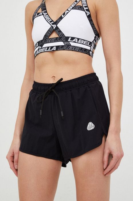 Шорти для тренувань LaBellaMafia Essentials жіночі колір чорний з принтом висока посадка (2930913)