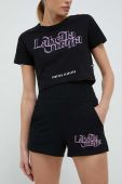 Шорти LaBellaMafia жіночі колір чорний з принтом висока посадка (2910572)