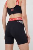 Шорти для тренувань LaBellaMafia Fantasy жіночі колір чорний з принтом висока посадка