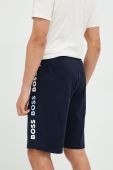Бавовняні шорти BOSS чоловічі колір синій