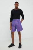 Шорти Reebok Classic Nao Serati & Pride колір фіолетовий однотонні