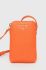 Шкіряна сумка Patrizia Pepe колір помаранчевий