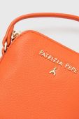 Шкіряна сумка Patrizia Pepe колір помаранчевий