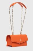 Шкіряна сумочка Patrizia Pepe колір помаранчевий (3397121)