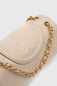 Шкіряна сумочка Tory Burch колір бежевий (2707524)