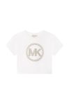 Дитяча бавовняна футболка Michael Kors колір білий (2692290)