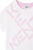 Дитяча бавовняна футболка Kenzo Kids колір білий (2545816)