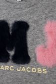 Дитяча бавовняна футболка Marc Jacobs колір сірий