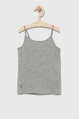 Дитячий топ Polo Ralph Lauren 2-pack колір сірий однотонний