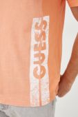 Бавовняна футболка Guess колір помаранчевий з принтом (2504223)