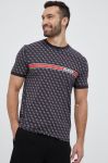 Футболка Guess чоловічий колір чорний візерунок (3048718)