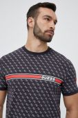 Футболка Guess чоловічий колір чорний візерунок (3048718)