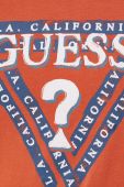 Футболка Guess чоловічий колір помаранчевий з принтом (2627538)
