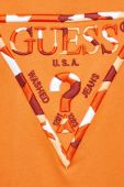Бавовняна футболка Guess колір помаранчевий з аплікацією (2688943)