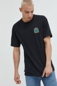 Бавовняна футболка Vans колір чорний з аплікацією (2517263)