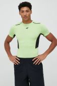 Бігова футболка 4F колір зелений з принтом (2780136)