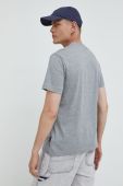 Футболка Napapijri чоловічий колір сірий однотонний
